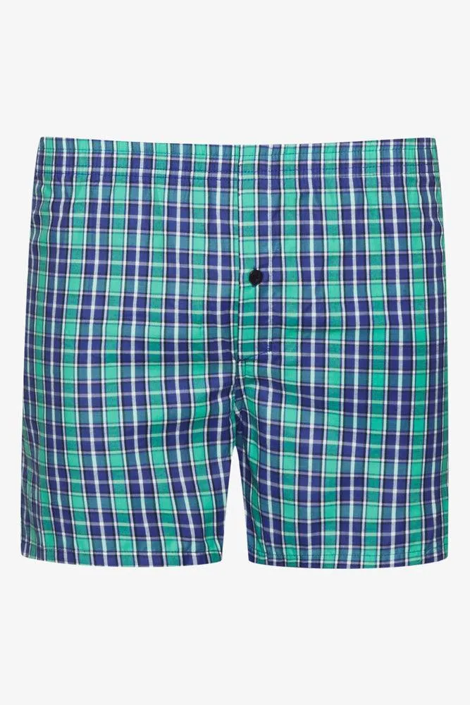 3 Pack Check Boxers Green