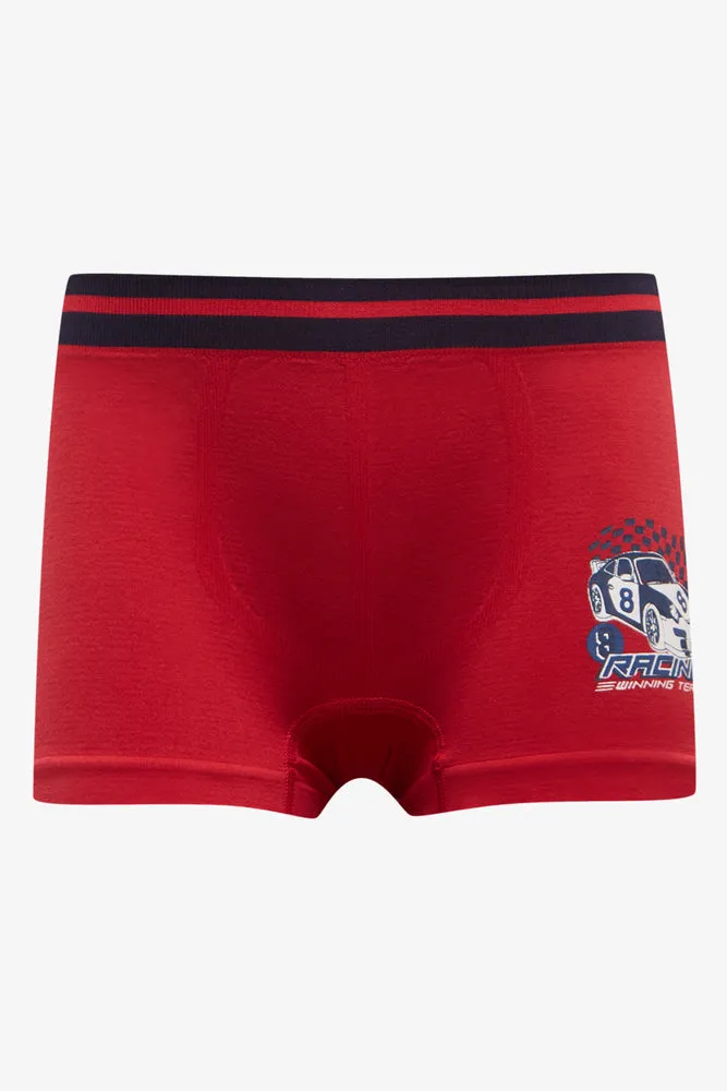 3 Pack Seam-Free Boxers Red