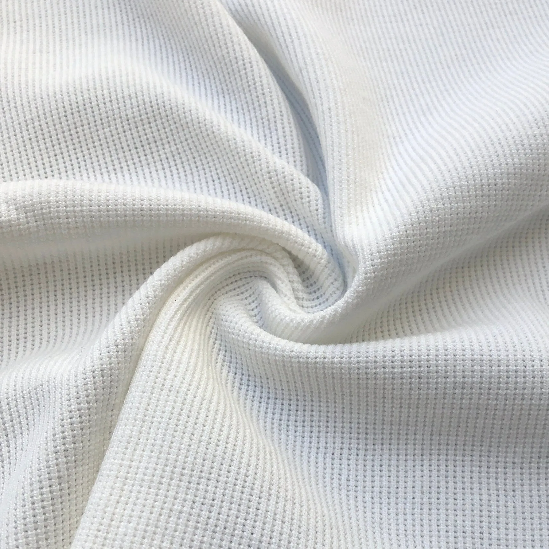 58" 100% Cotton PFD White Baby Thermal Knit Fabric By the Yard