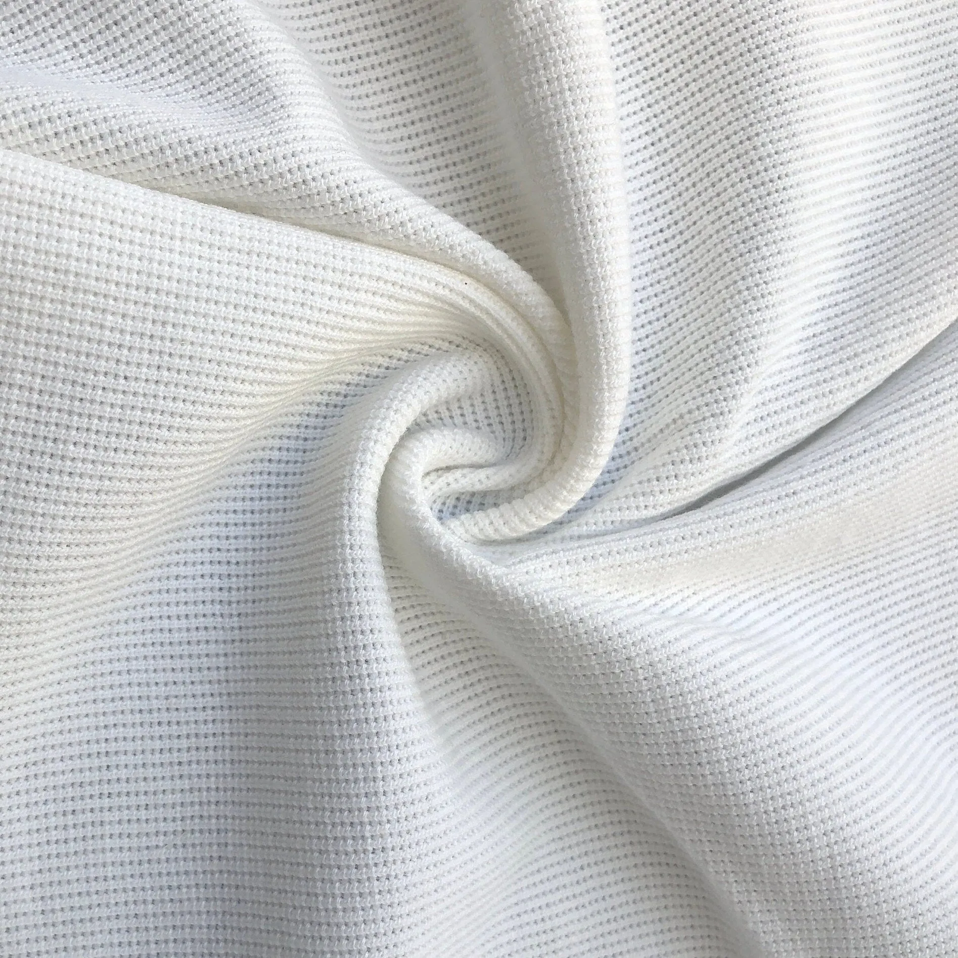 58" 100% Cotton PFD White Baby Thermal Knit Fabric By the Yard