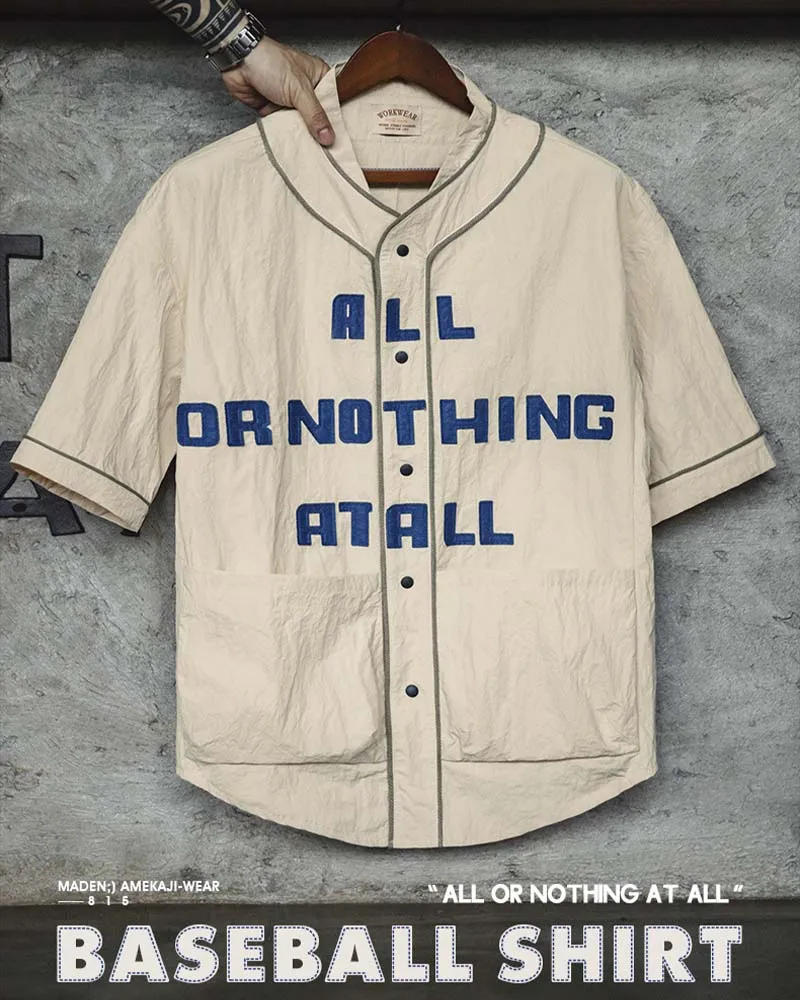 All or Nothing At All Baseball Shirt