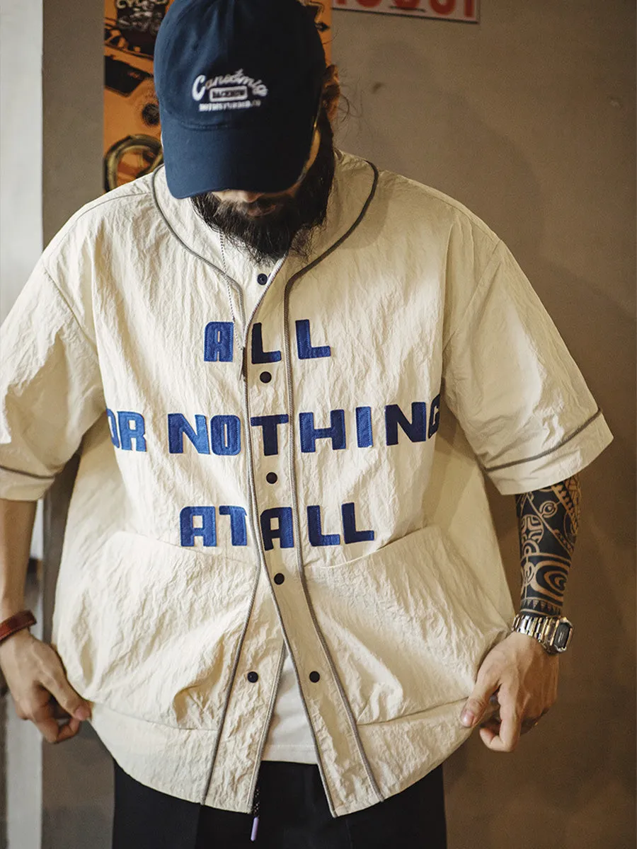 All or Nothing At All Baseball Shirt