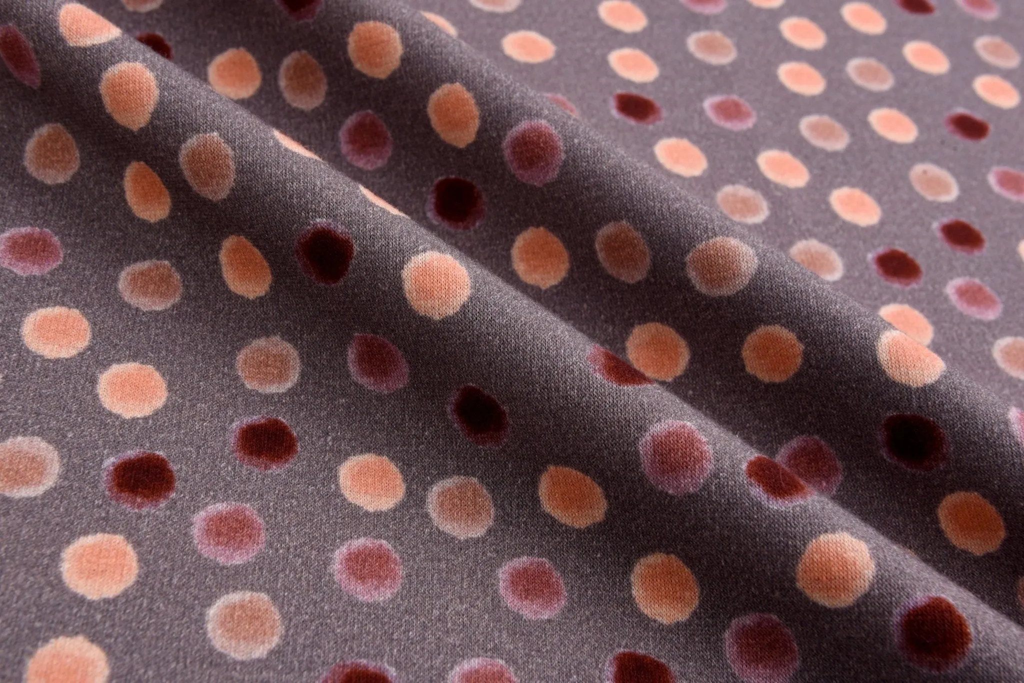 Alpine Fleece Dots  Print Fabric-4999