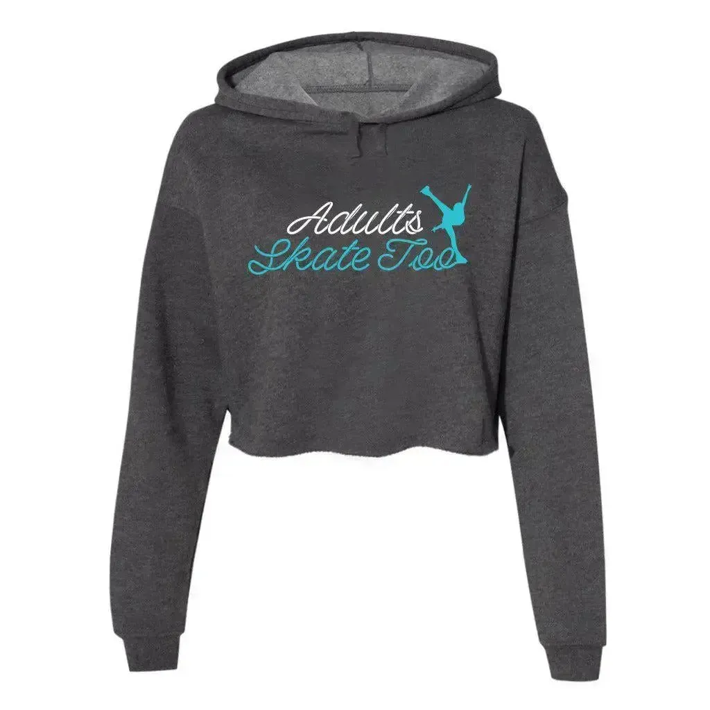 AST Cursive Women's Cropped Fleece Hoodie