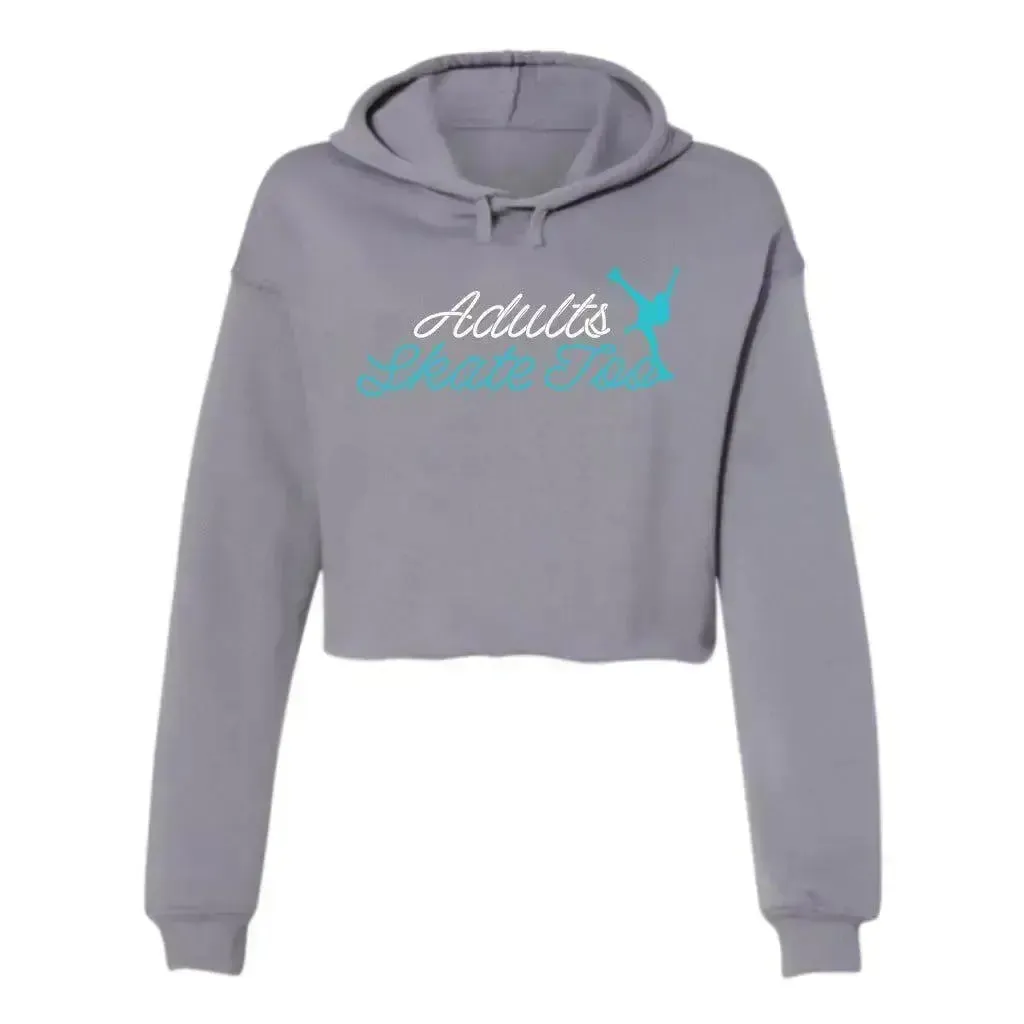 AST Cursive Women's Cropped Fleece Hoodie