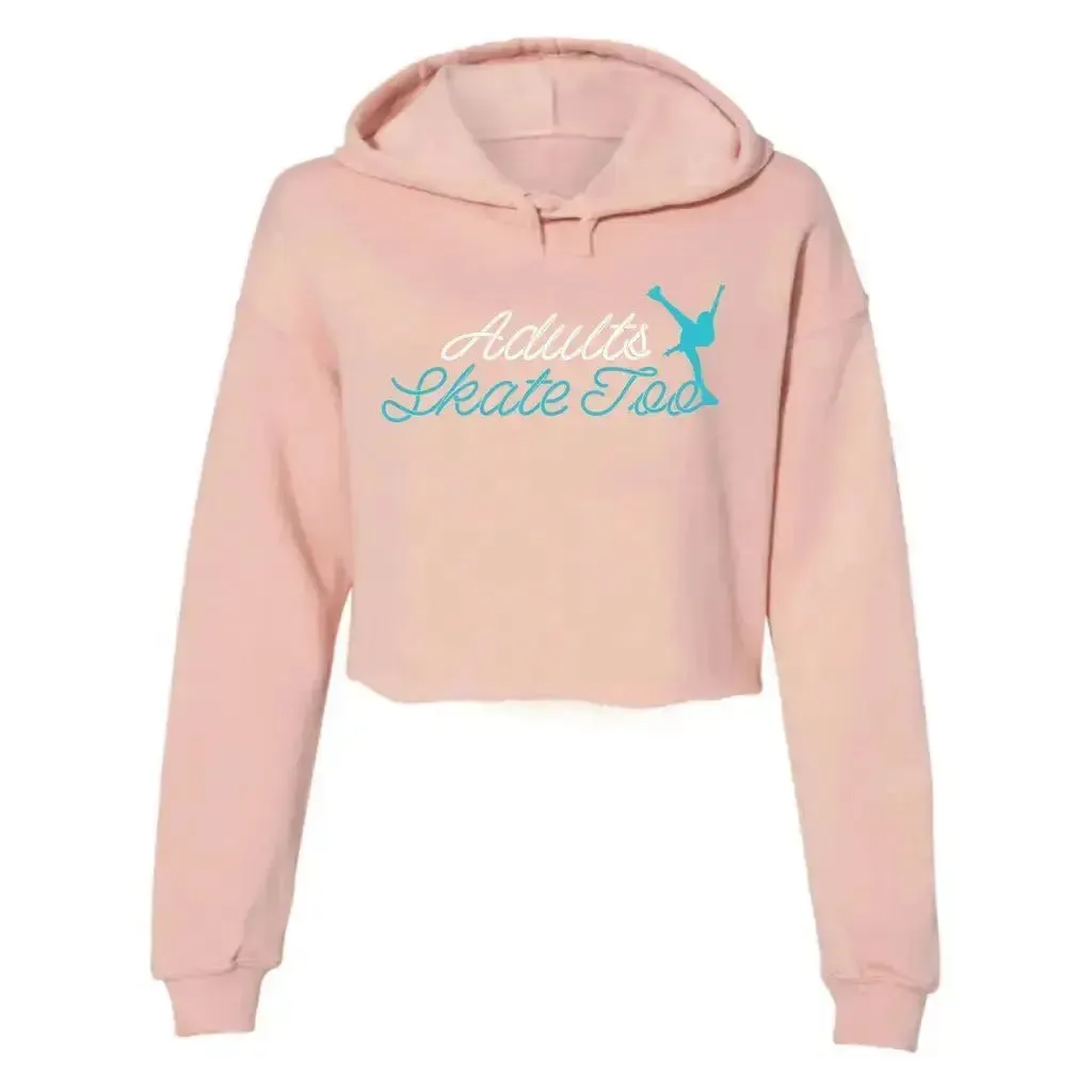 AST Cursive Women's Cropped Fleece Hoodie