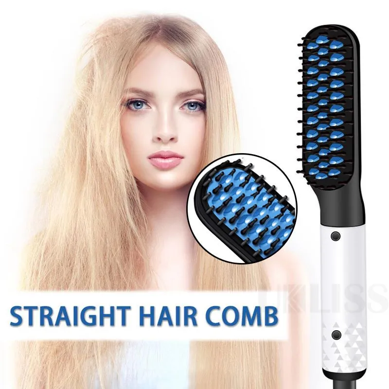 Beard  Hair Straightener Brush Hot Comb