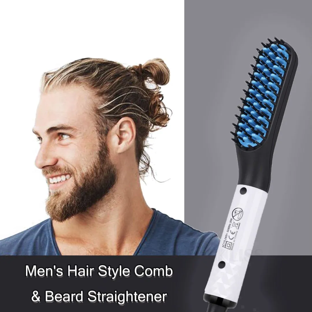 Beard  Hair Straightener Brush Hot Comb