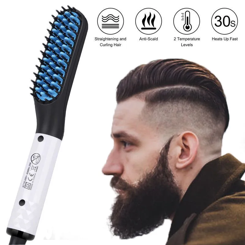 Beard  Hair Straightener Brush Hot Comb