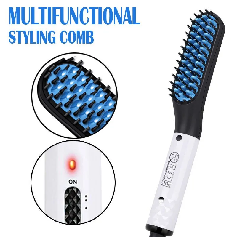 Beard  Hair Straightener Brush Hot Comb