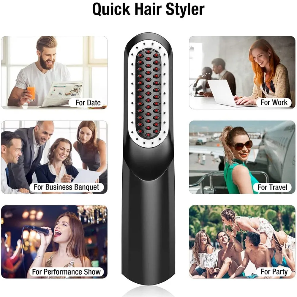 Beard  Hair Straightener Brush Hot Comb