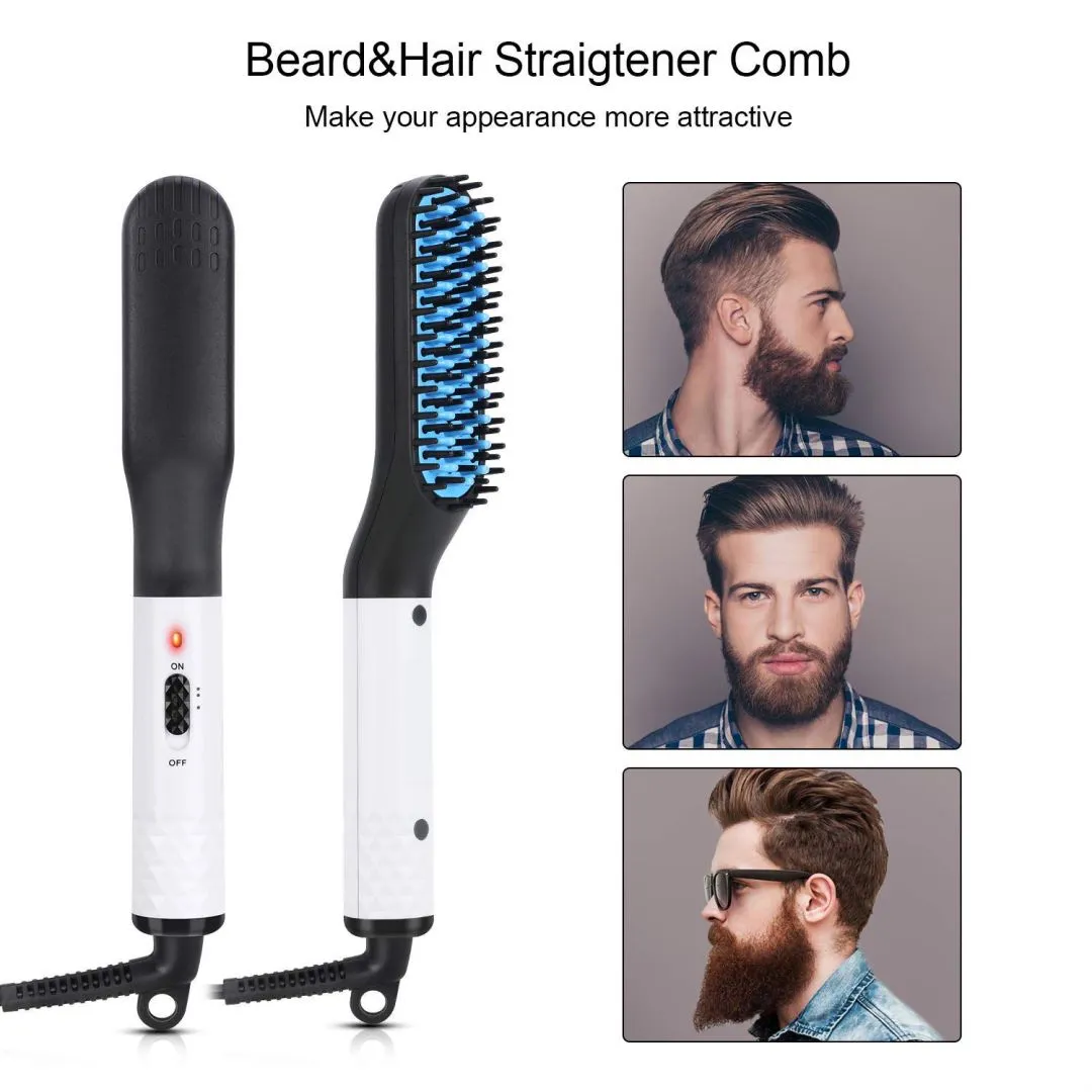 Beard  Hair Straightener Brush Hot Comb