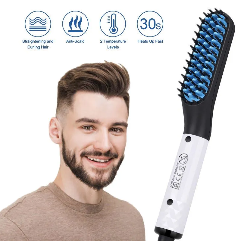 Beard  Hair Straightener Brush Hot Comb