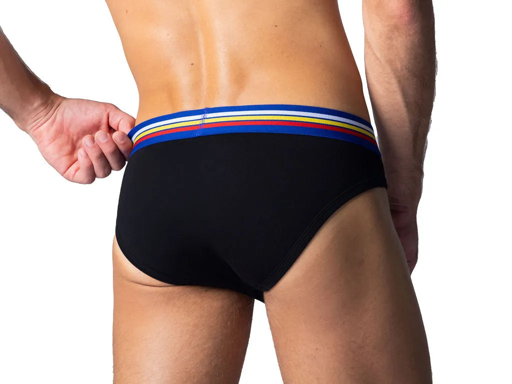 BIKE Stretch Cotton Brief Black