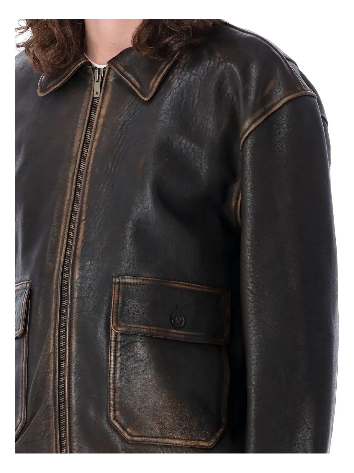 BOMBER LEATHER JACKET