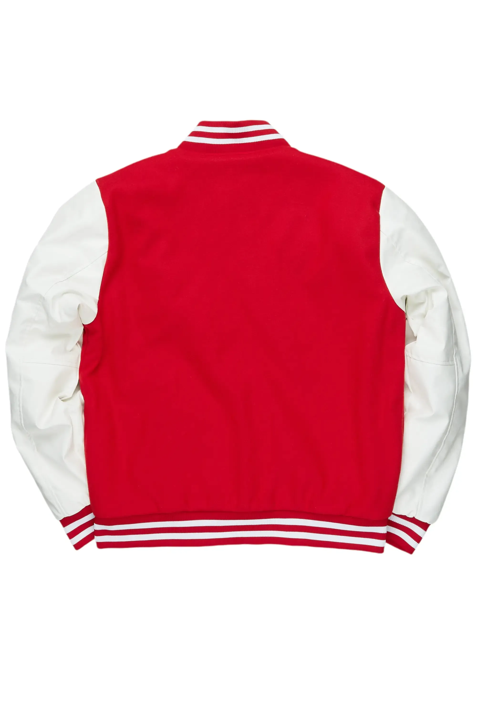 Boys Leaner Red Bomber Jacket