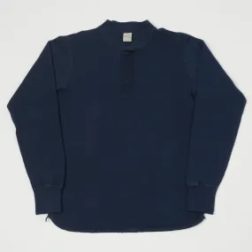 Buzz Rickson's L/S Thermal Henley - Navy