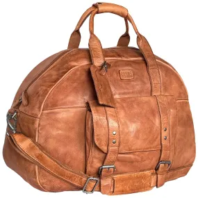 Casanova Leather Duffel Bag (Brown)