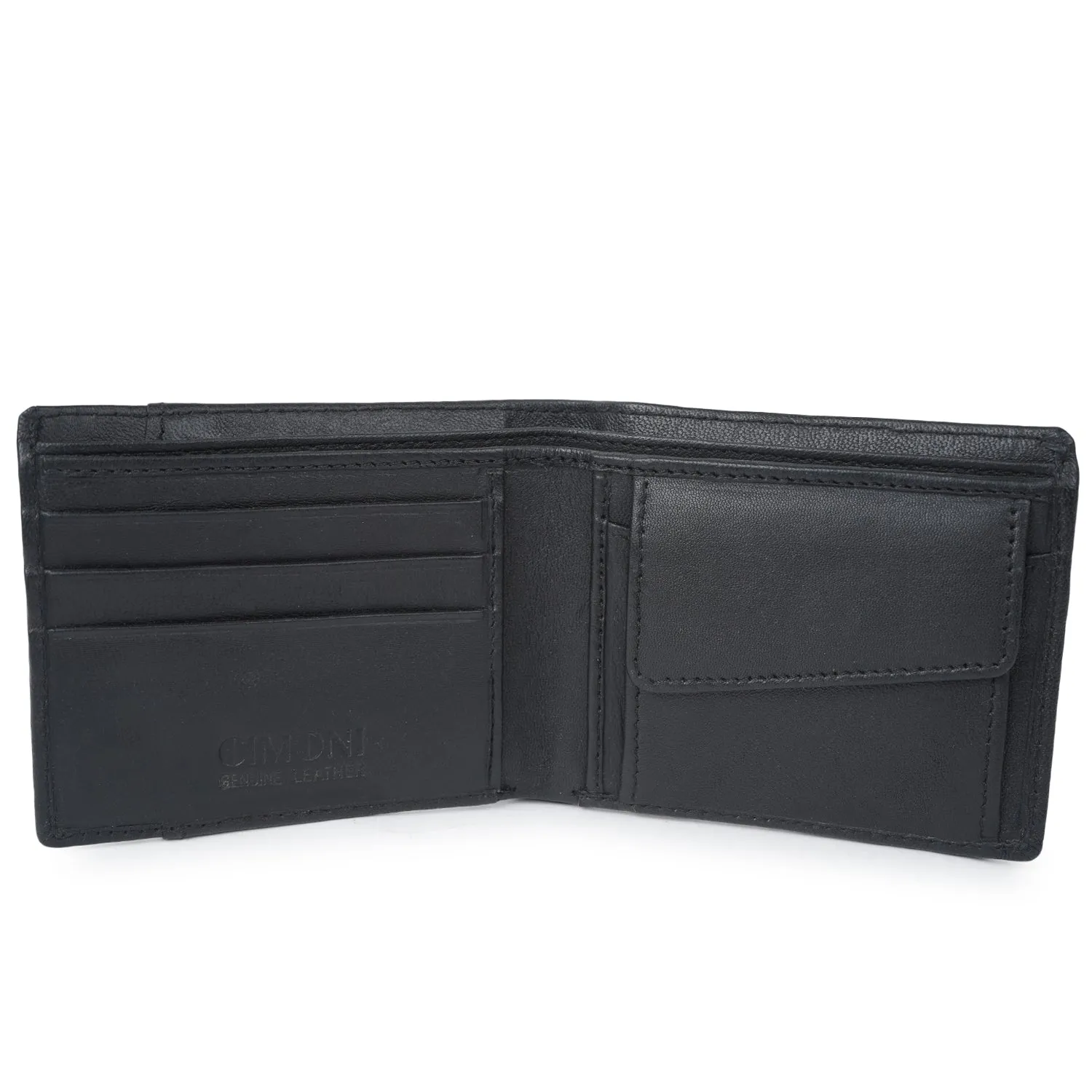 CIMONI Genuine Leather Casual Ultra Slim Multiple Credit Cards Slot Wallet for Men