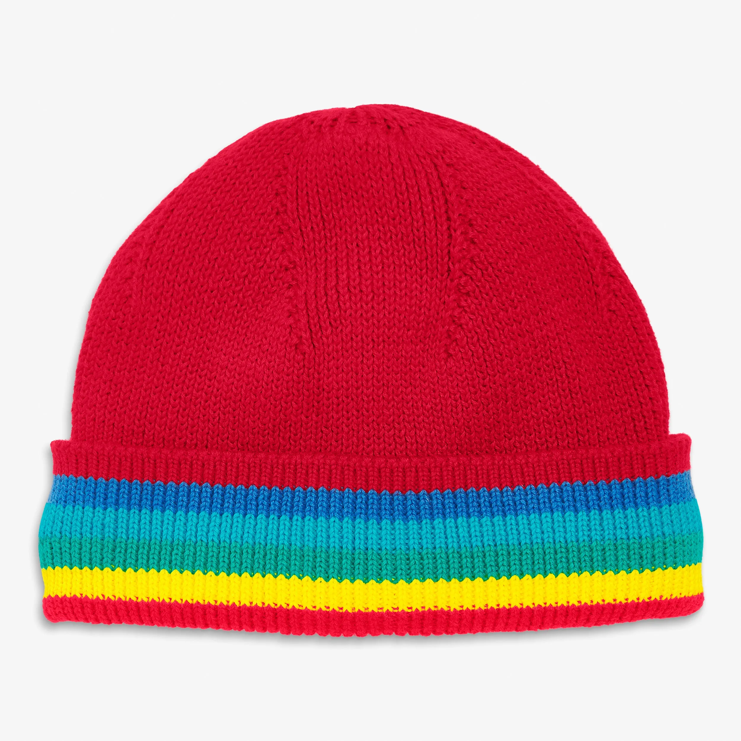 Clearance baby knit hat in rainbow stripe