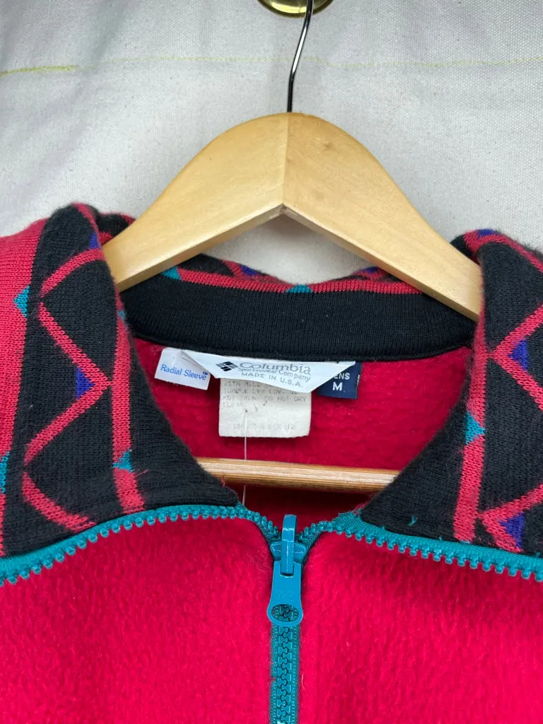 Columbia Fleece Aztec Jacket: M