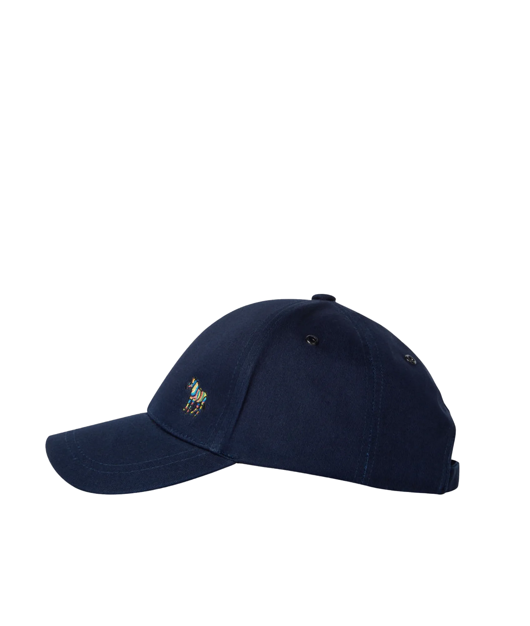 Cotton Zebra Logo Baseball Cap - Navy