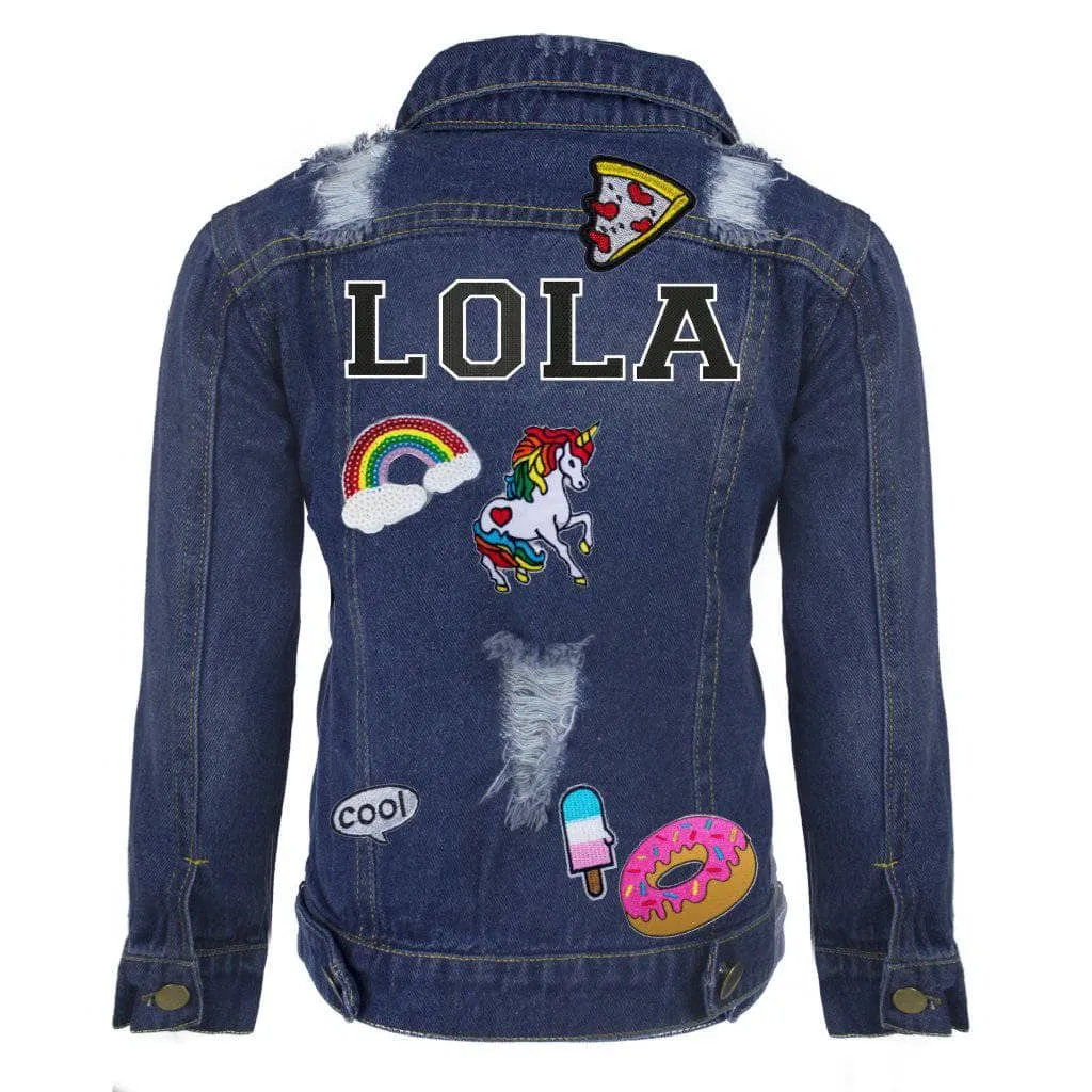 Customizable Patch Denim Jacket