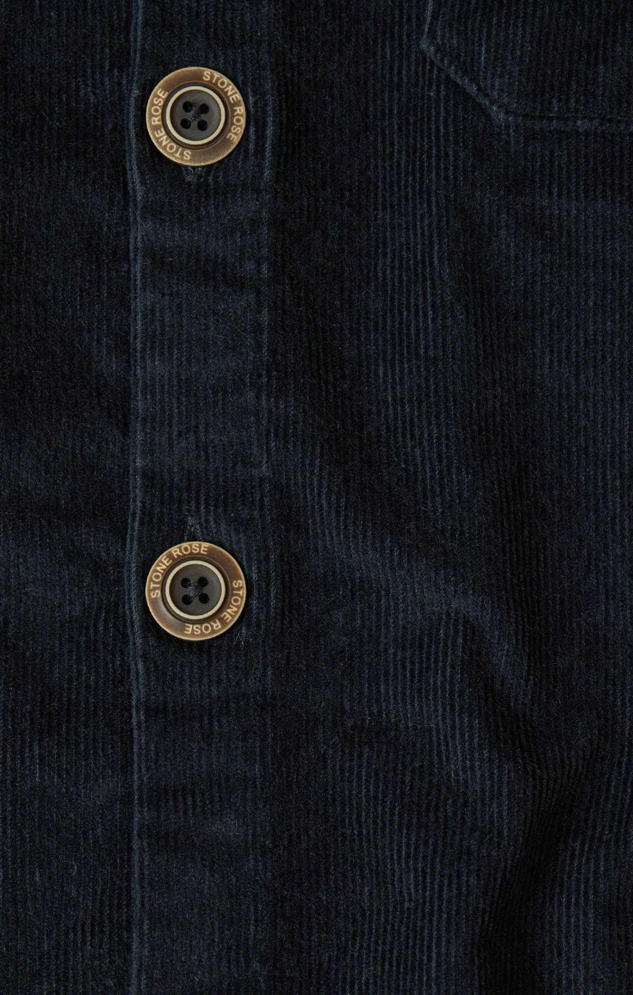 Denim Blue Brushed Corduroy Overshirt