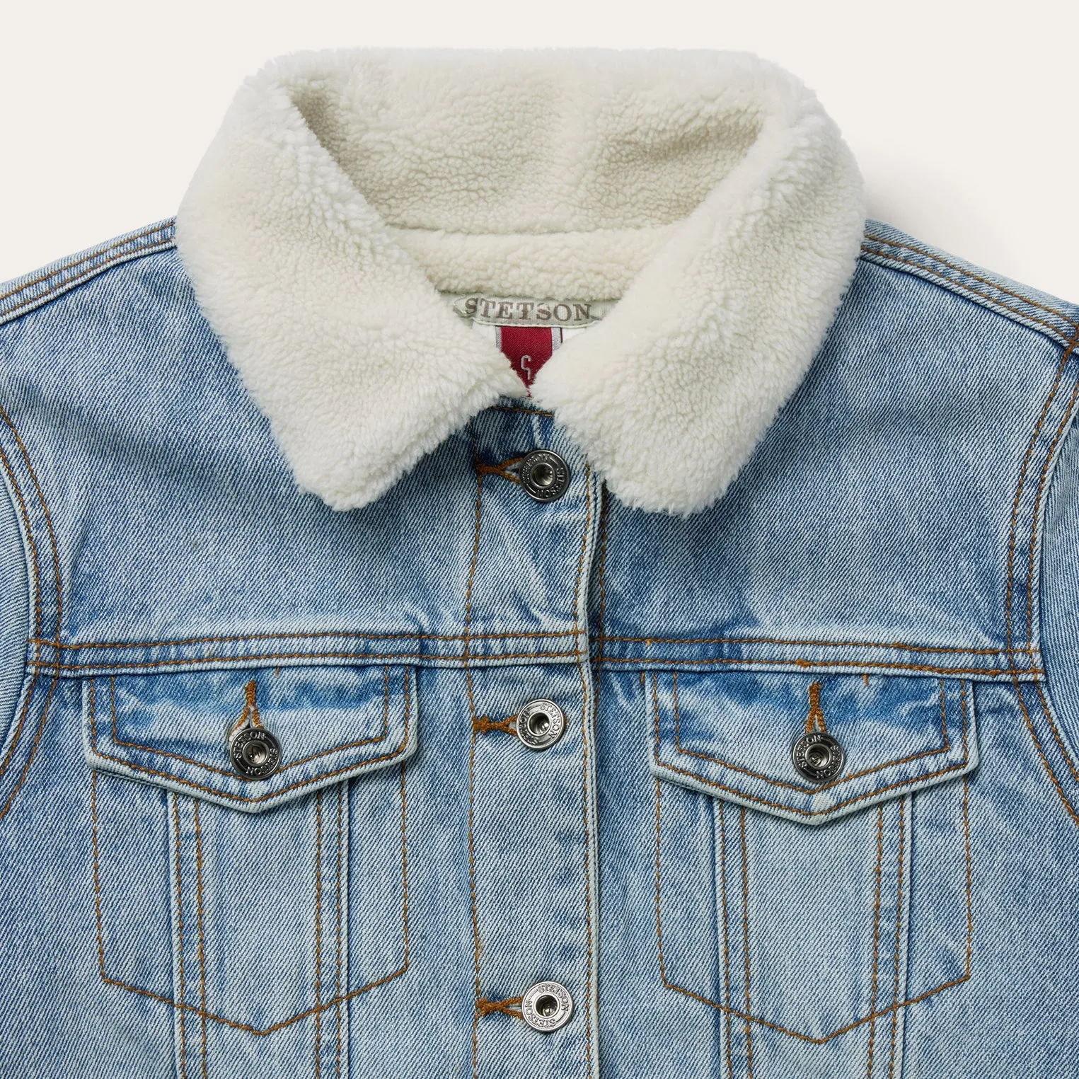 Denim Sherpa Lined Jacket