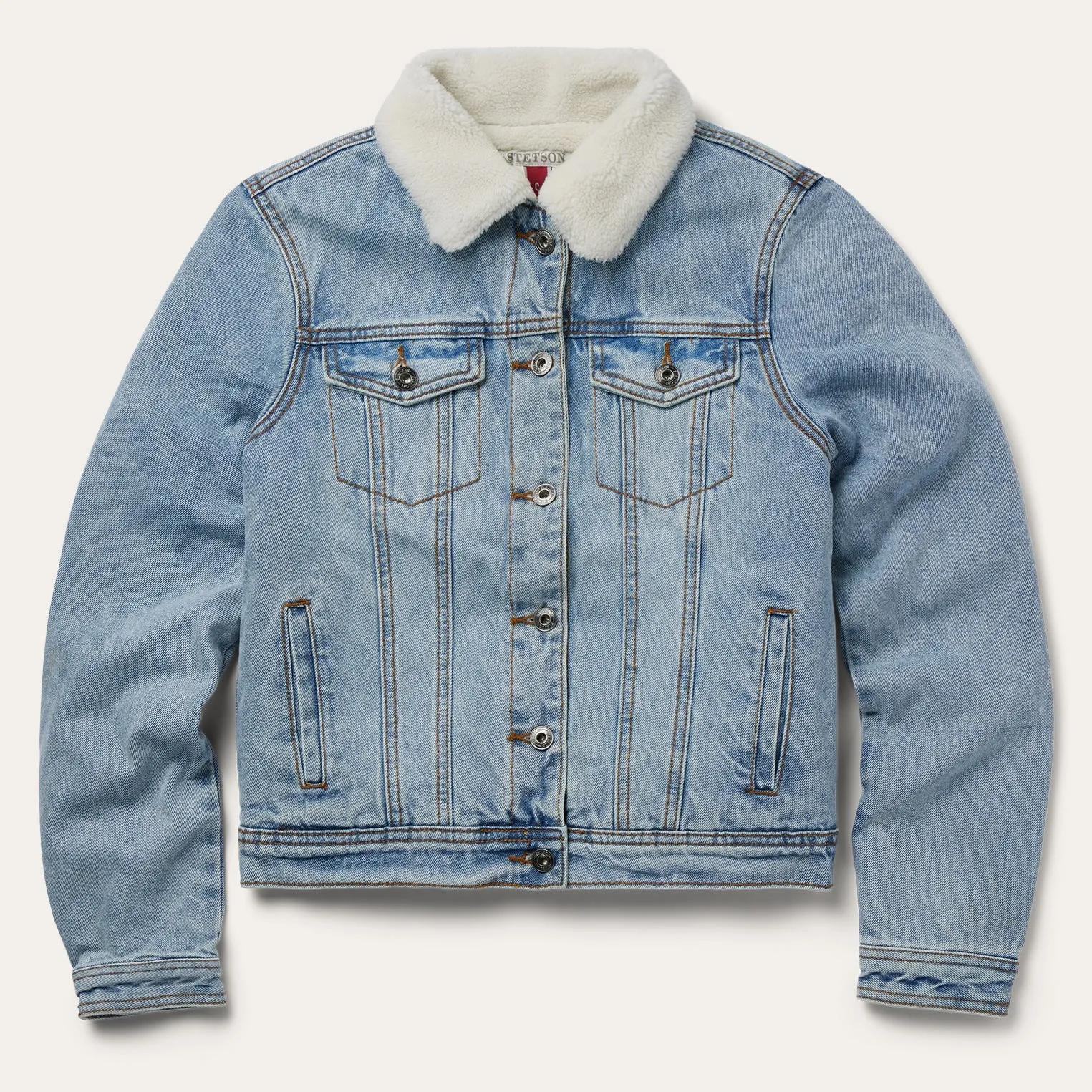 Denim Sherpa Lined Jacket