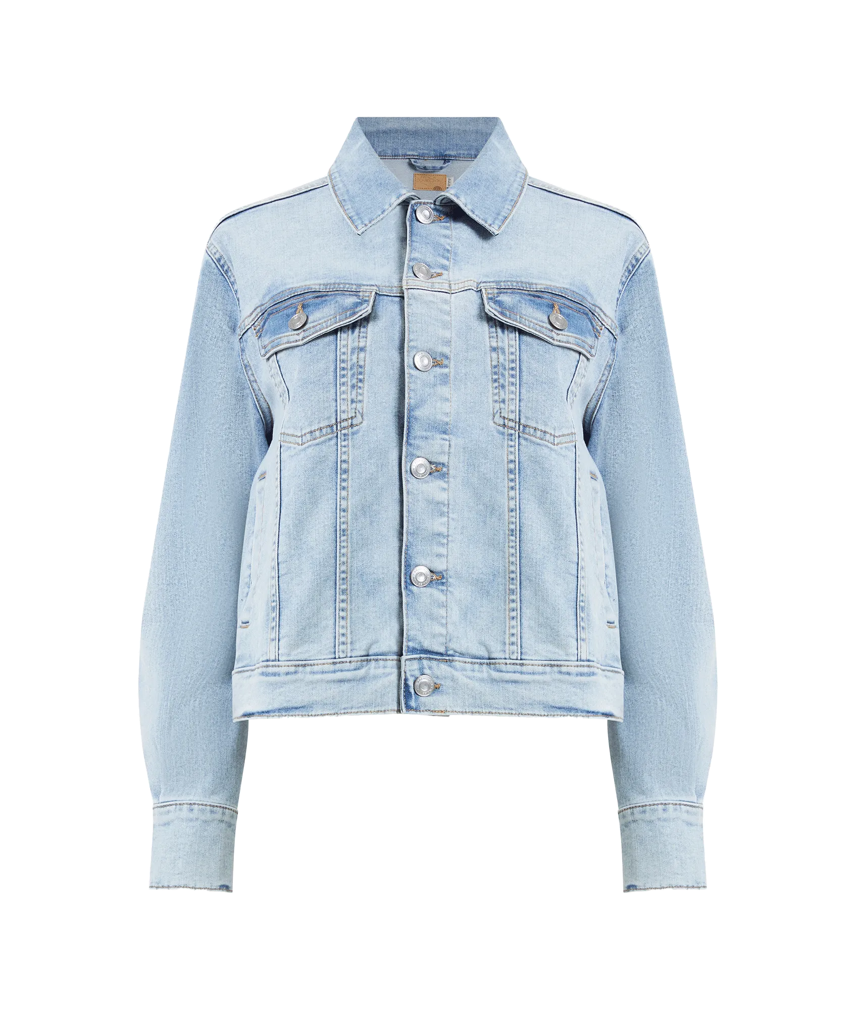 Denim Stretch Trucker Jacket - Blue