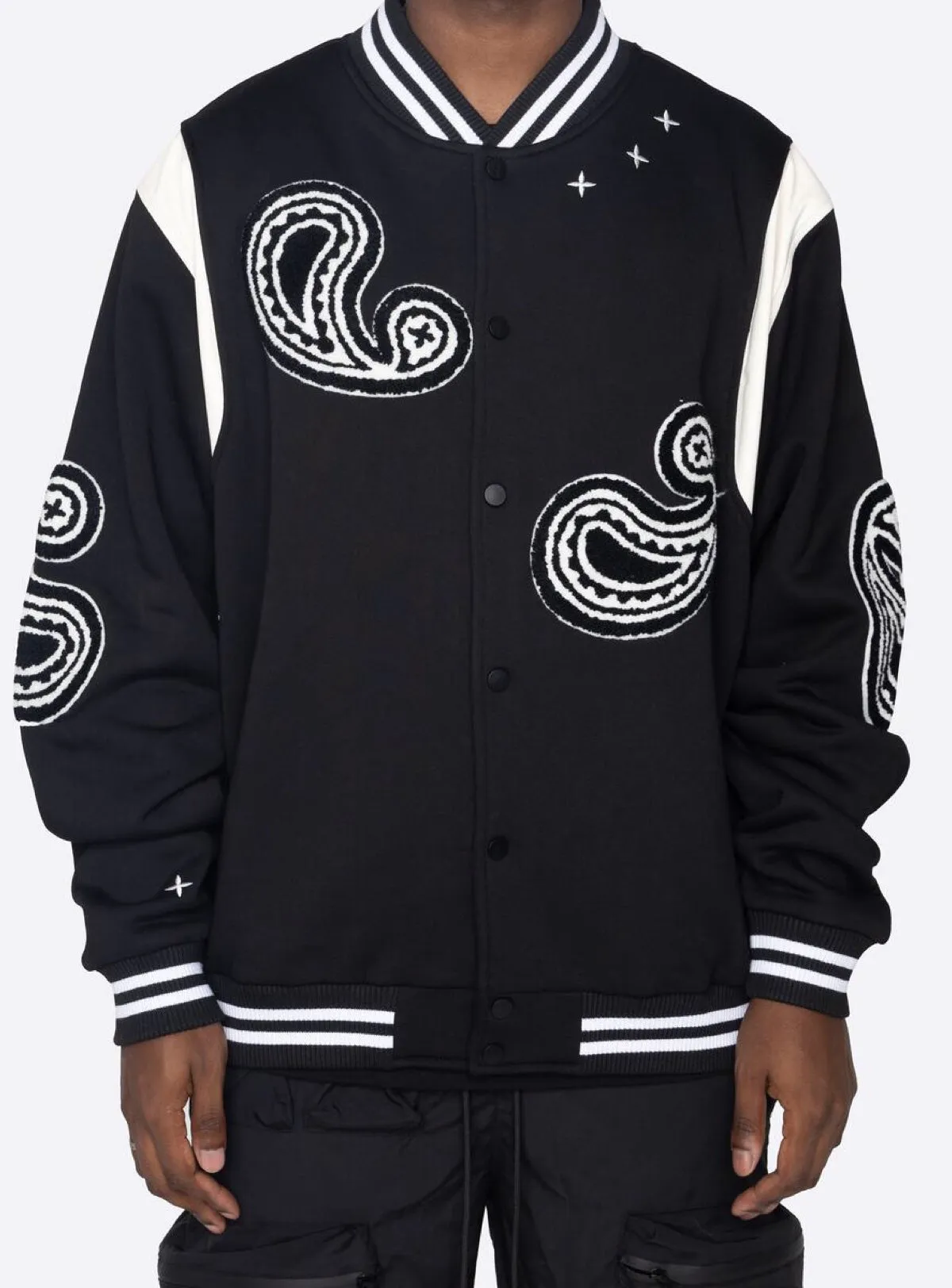 EPTM Jacket - Paisley Varsity - Black - EP10748