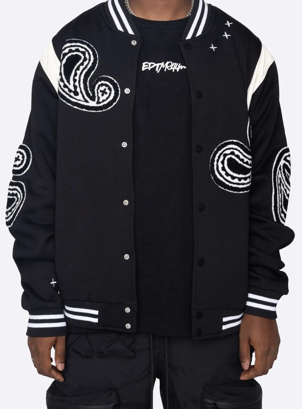 EPTM Jacket - Paisley Varsity - Black - EP10748