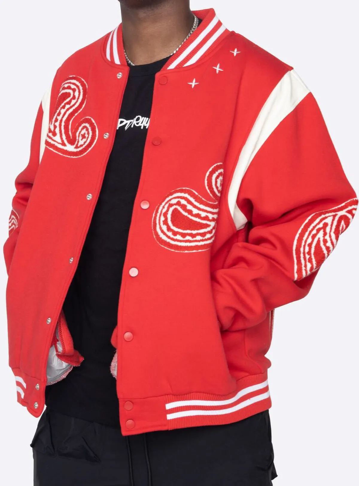 EPTM Jacket - Paisley Varsity - Red - EP10748