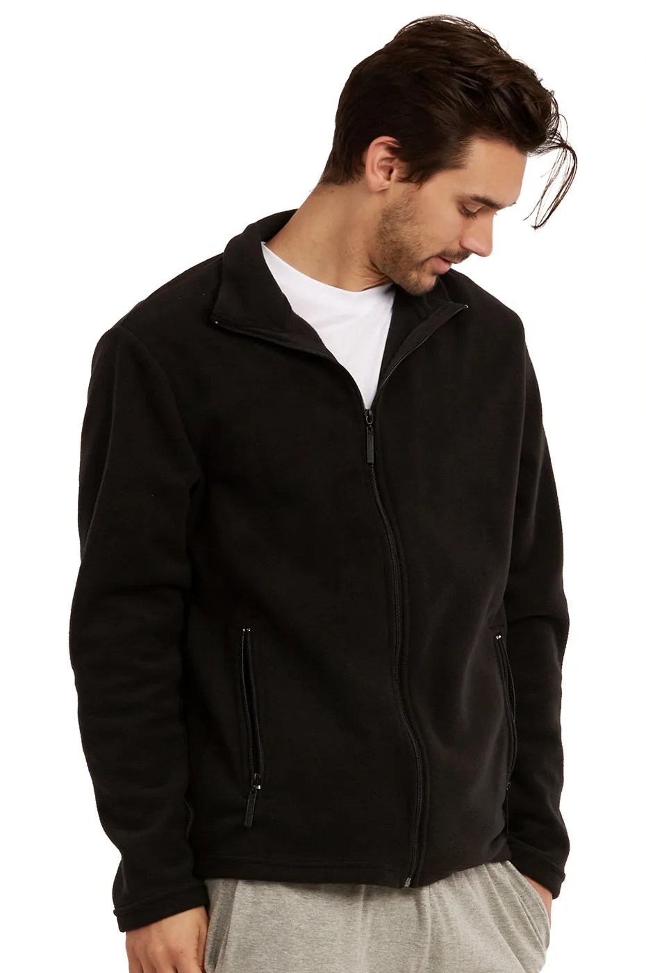 ET TU MEN'S POLAR FLEECE JACKET (PF2000E_BLACK)