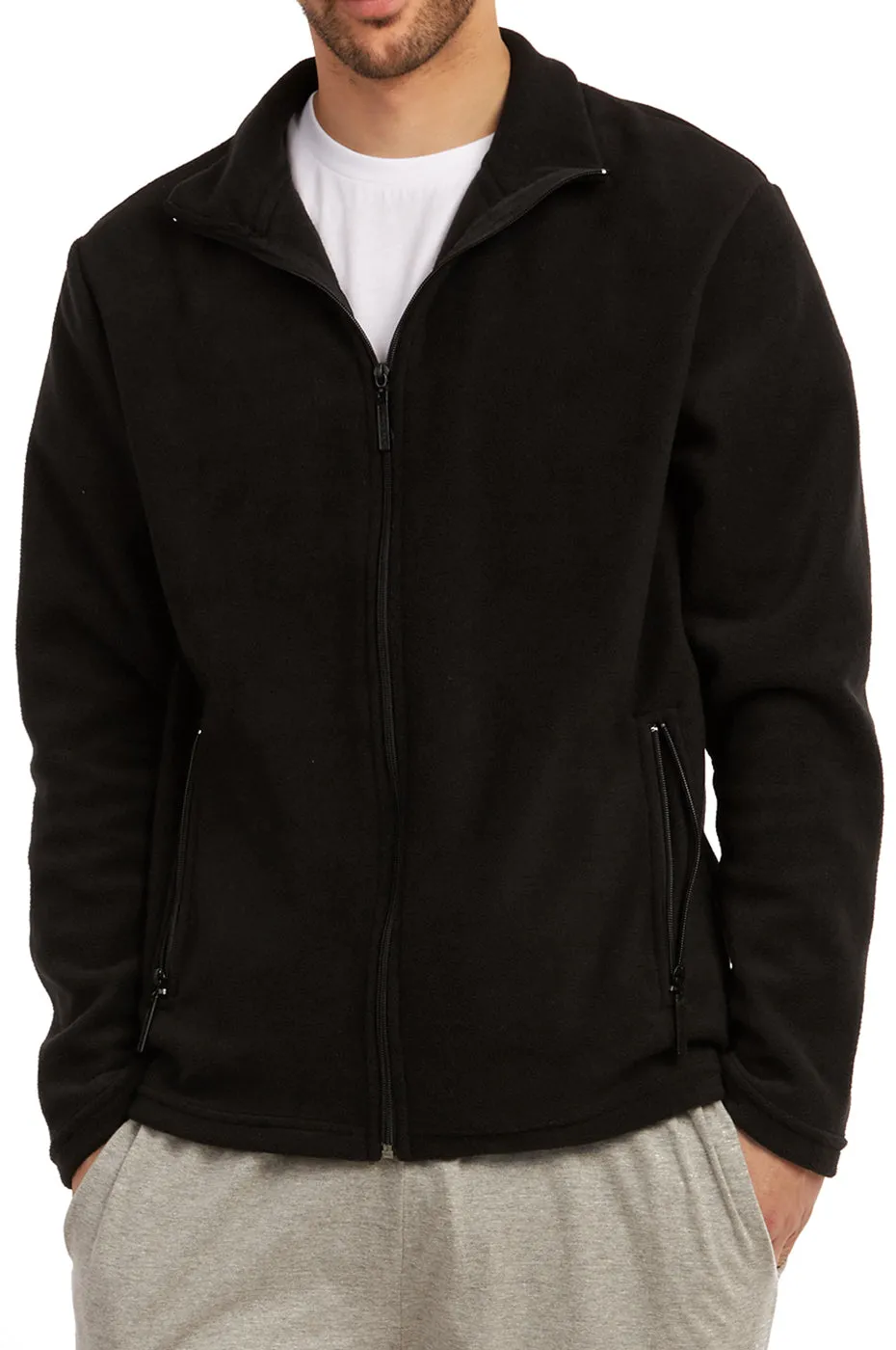 ET TU MEN'S POLAR FLEECE JACKET (PF2000E_BLACK)