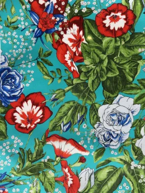 EU Haute Couture Cotton Twill Floral