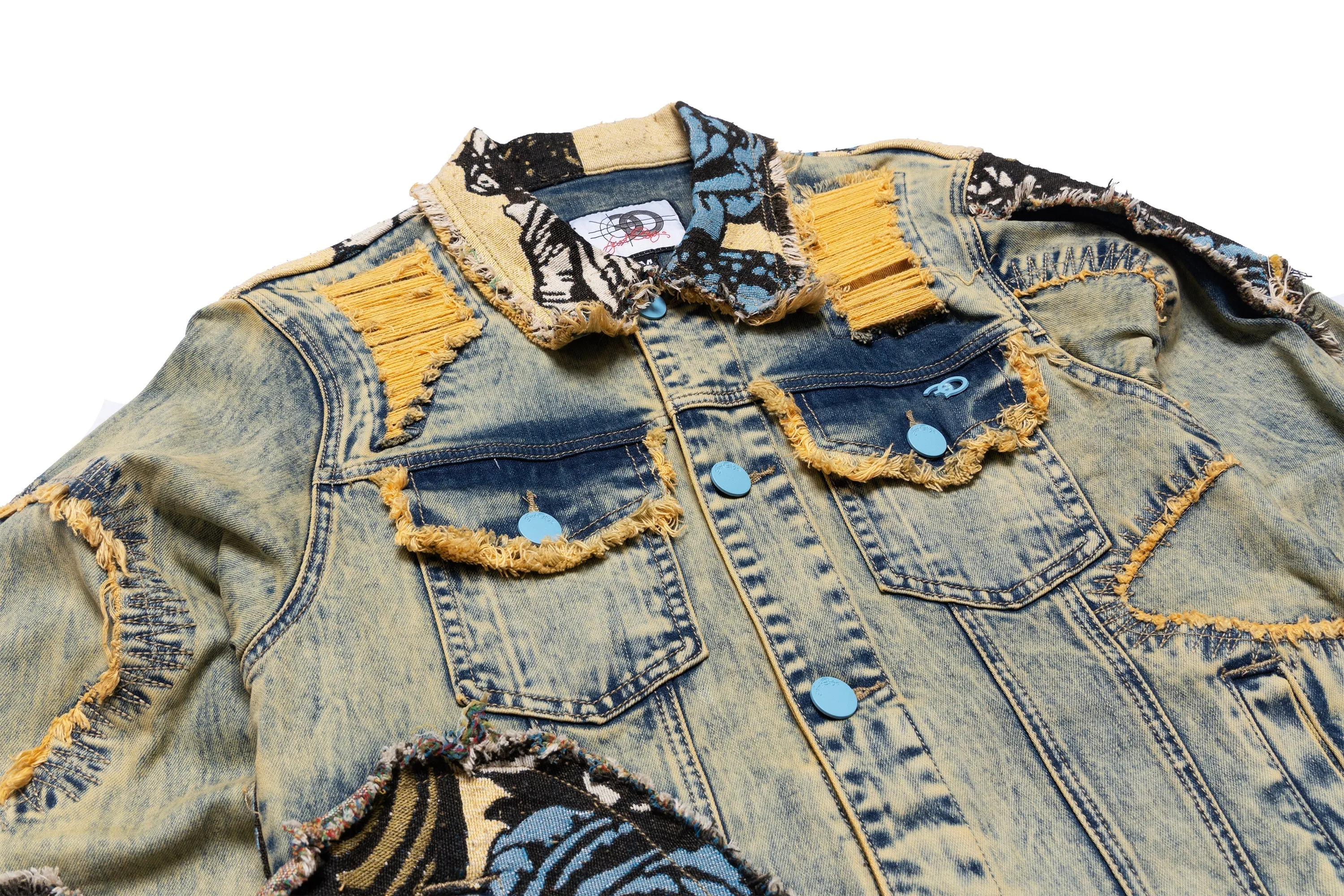 F1044 Cashay Tapestry Denim Jacket - Dirt