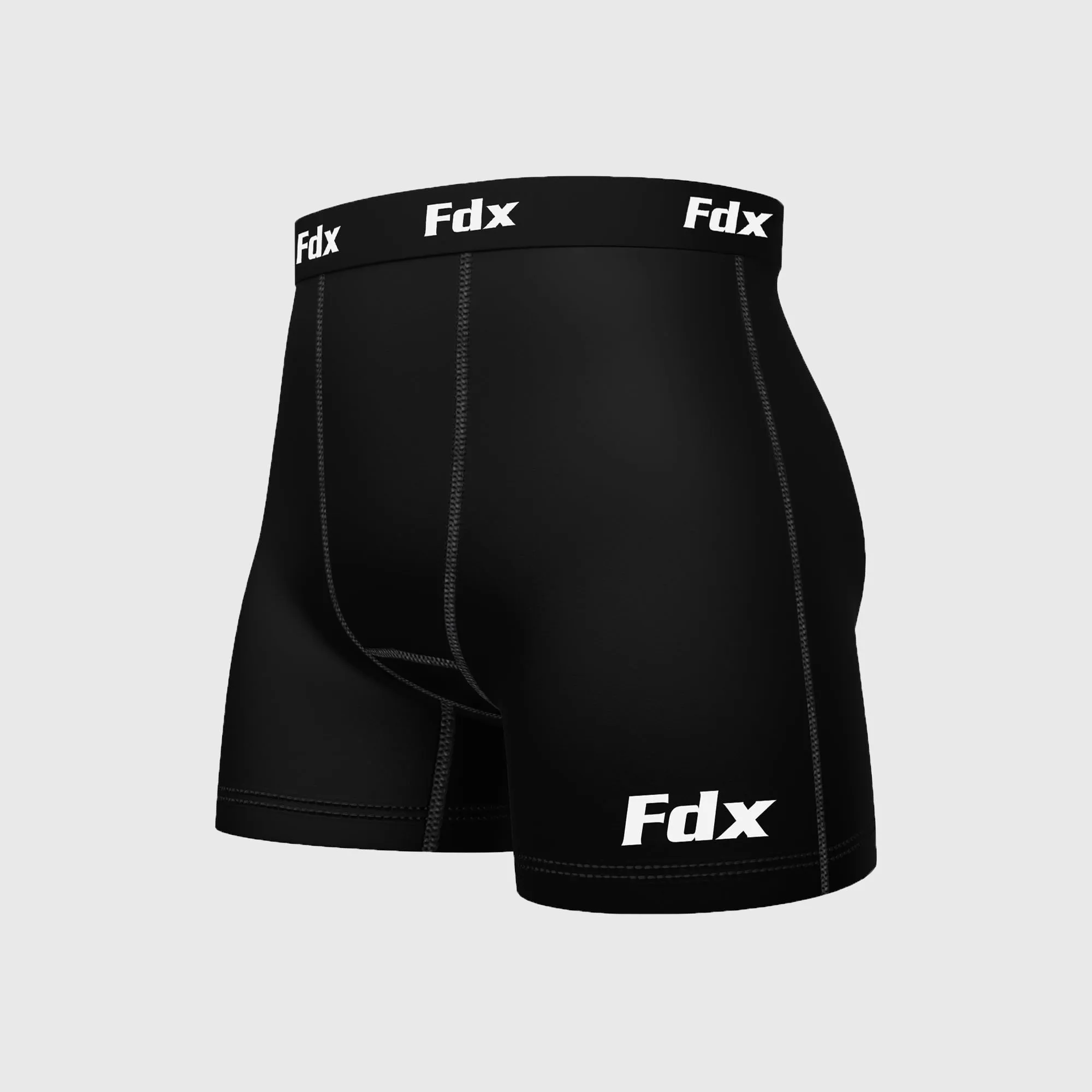 Fdx IT Black Men's & Boy's Compression Boxer Shorts