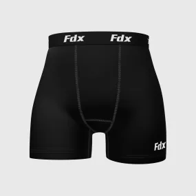 Fdx IT Black Men's & Boy's Compression Boxer Shorts