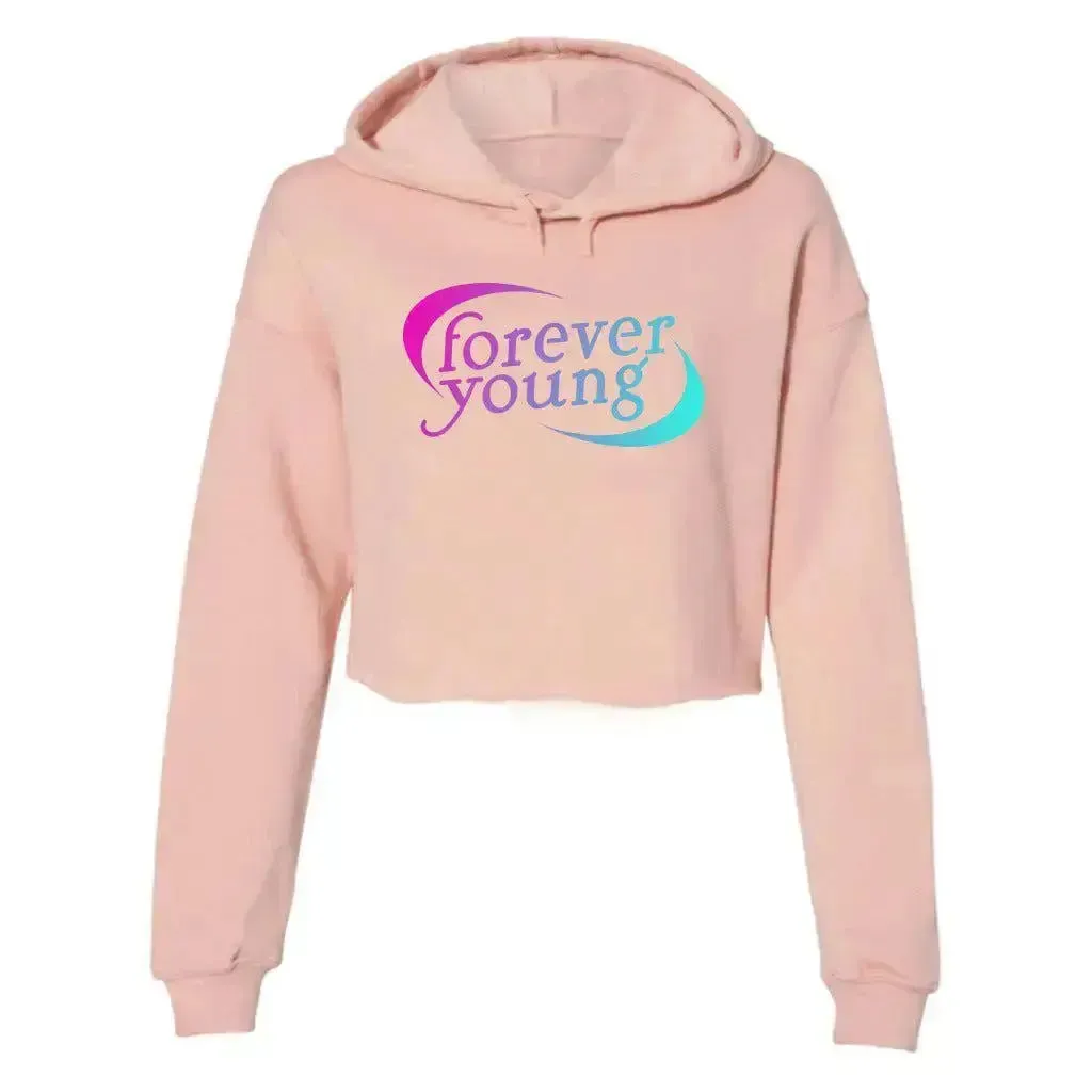 Forever Young Women's Cropped Fleece Hoodie