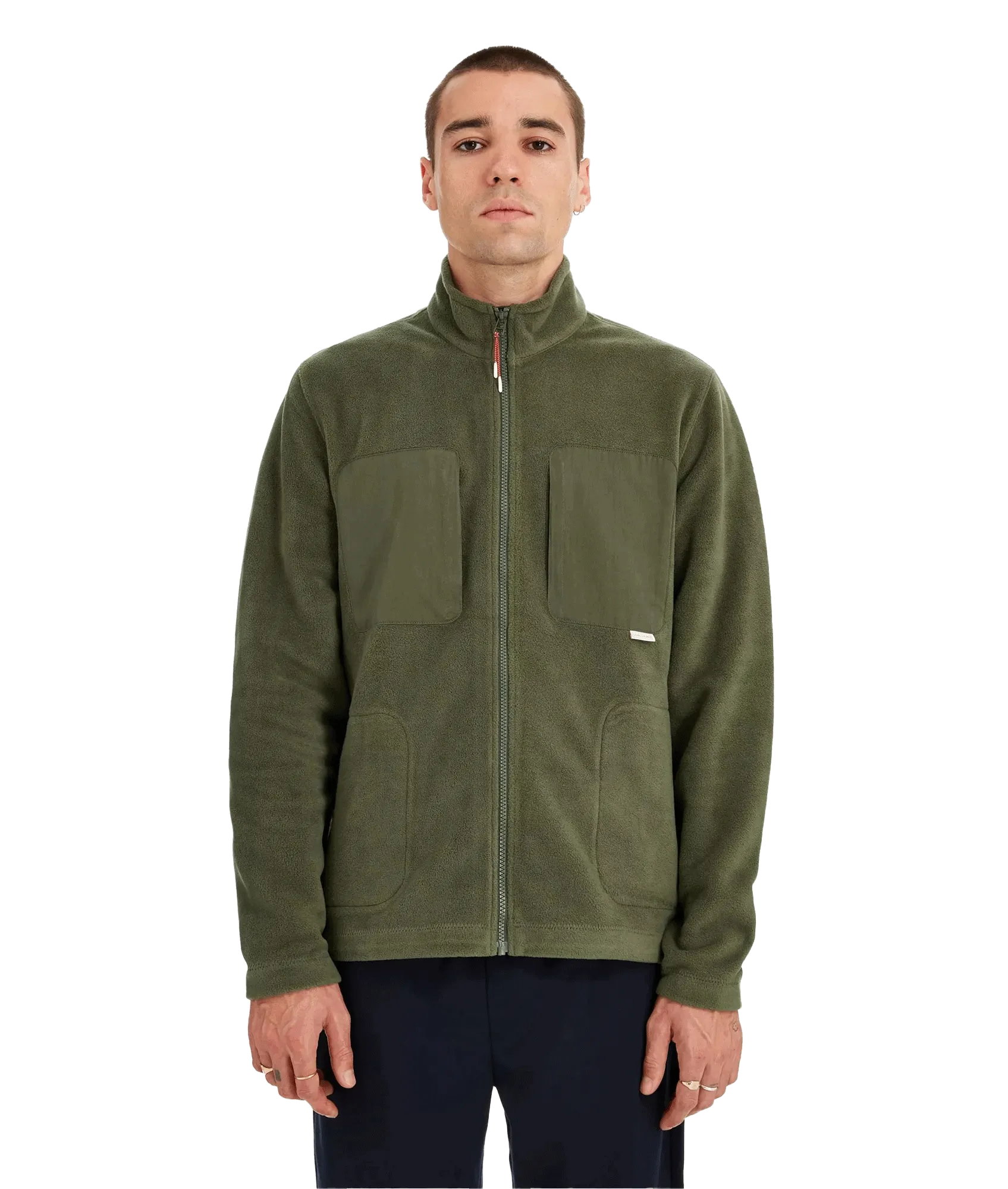 Full Zip Fleece Jacket - Green