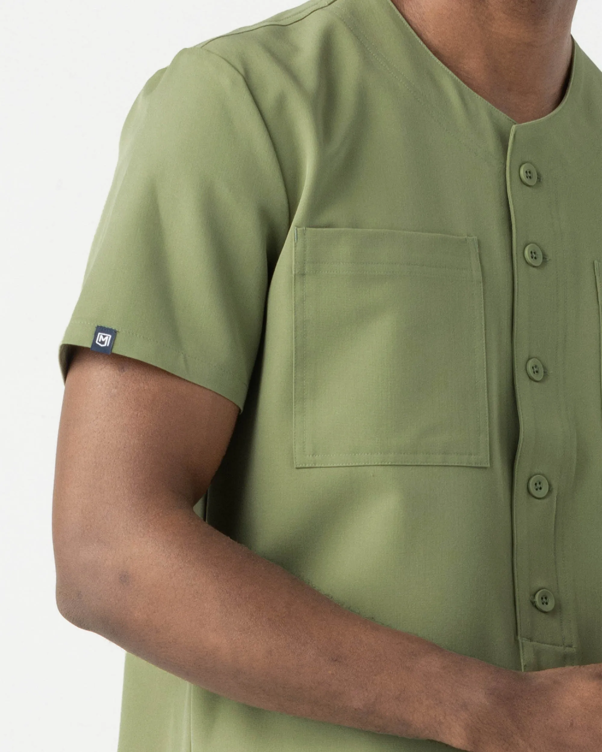 FYSEL® Senja‎ ‎ Baseball Jersey Scrub Top