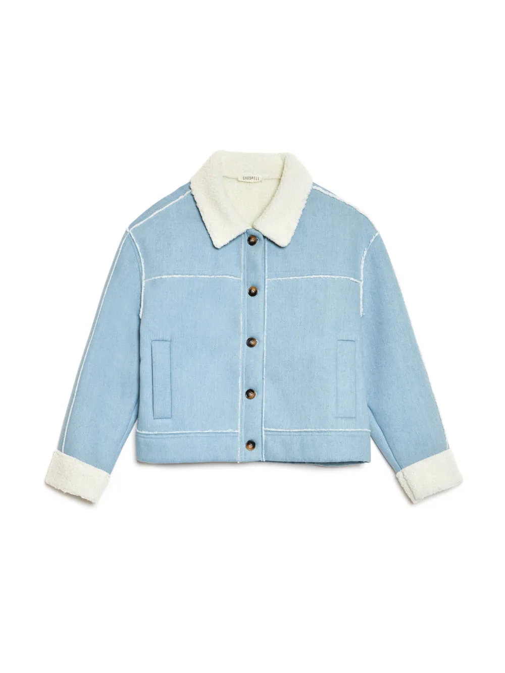 Hudson Denim Shearling Jacket