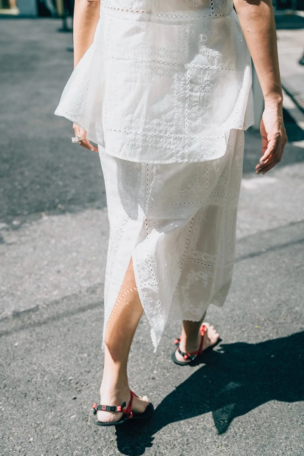 IVORY CROCHET POPLIN VEST 🌟