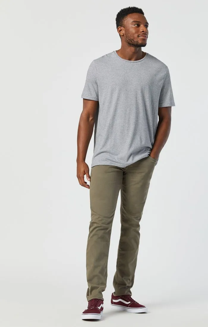 JAKE SLIM LEG IN DUSTY OLIVE TWILL