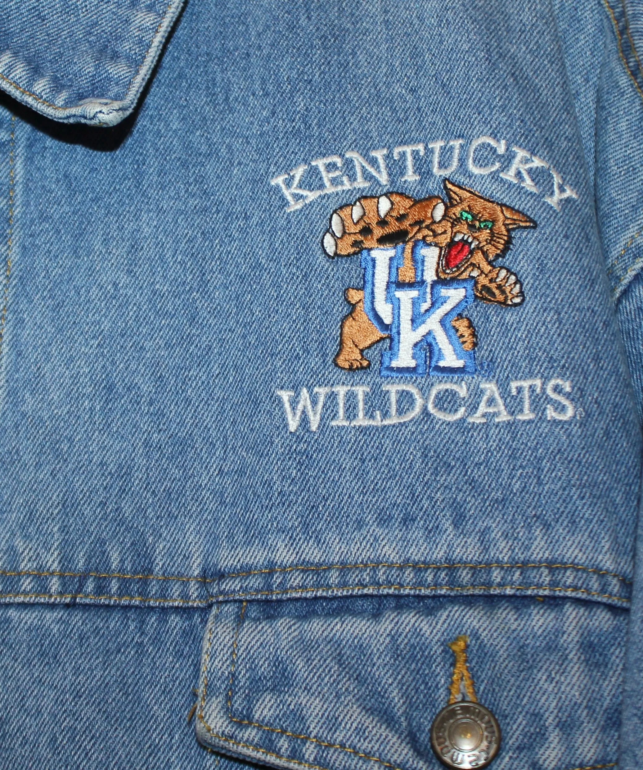 Kentucky Wildcats Denim Jacket: L