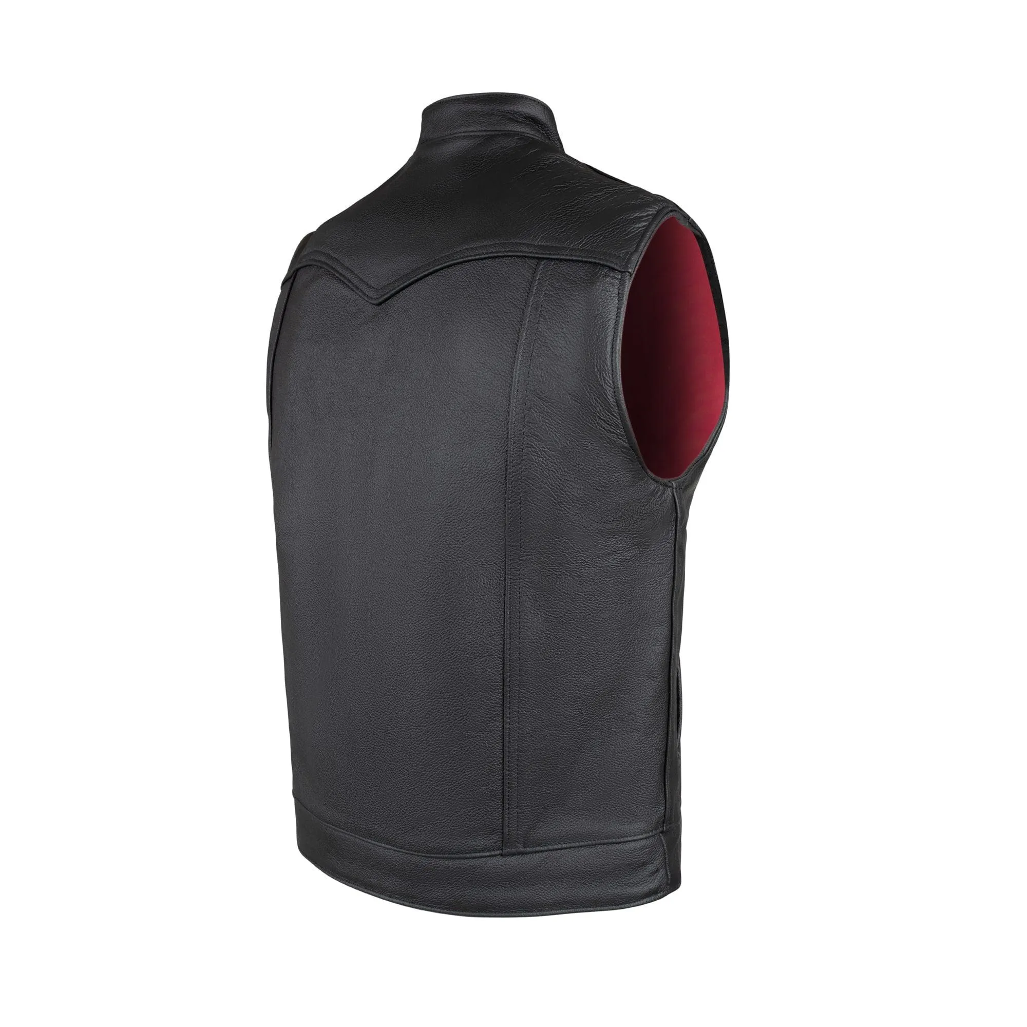 Legendary 'Reaper' Club Sytle Men's Leather Motorcycle Vest