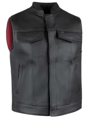 Legendary 'Reaper' Club Sytle Men's Leather Motorcycle Vest