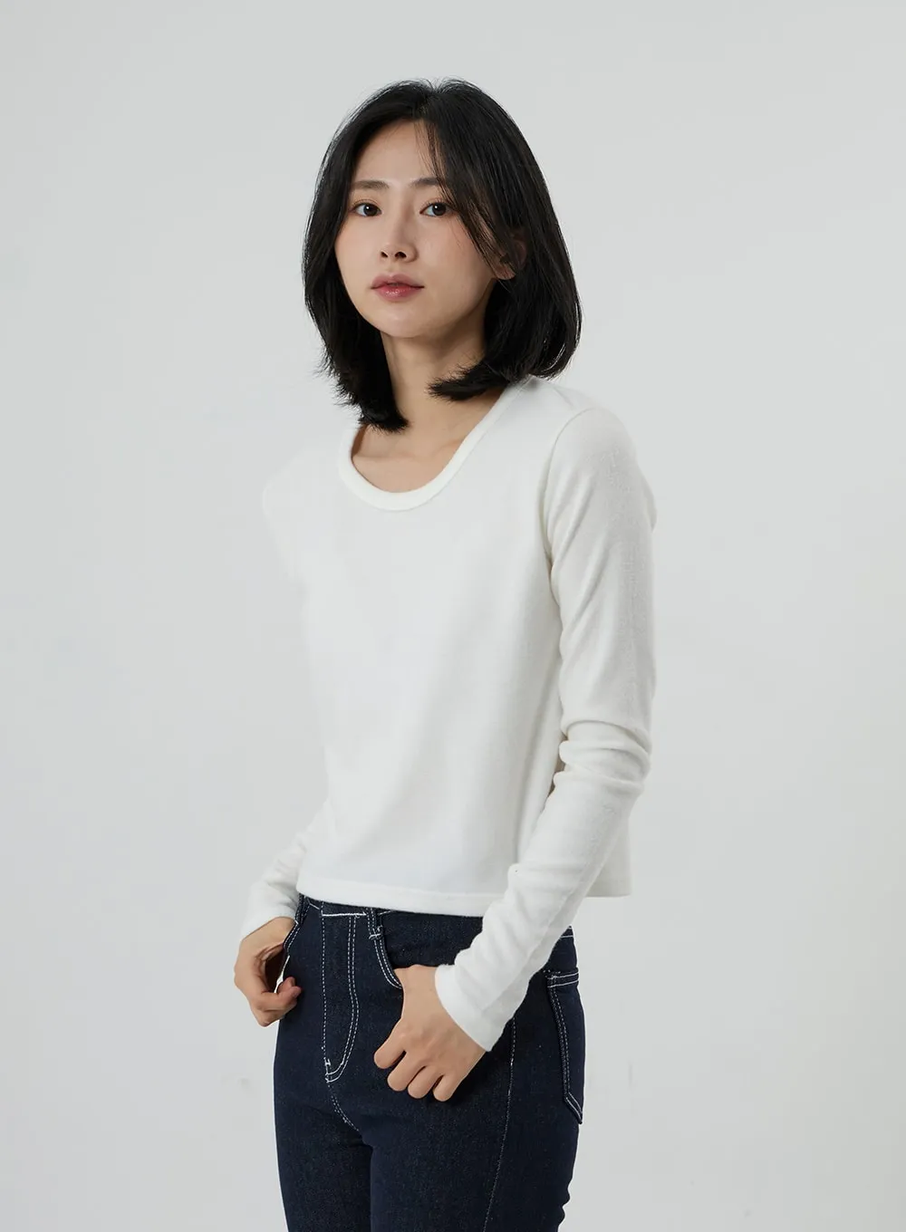 Long Sleeve Cropped Top OD09